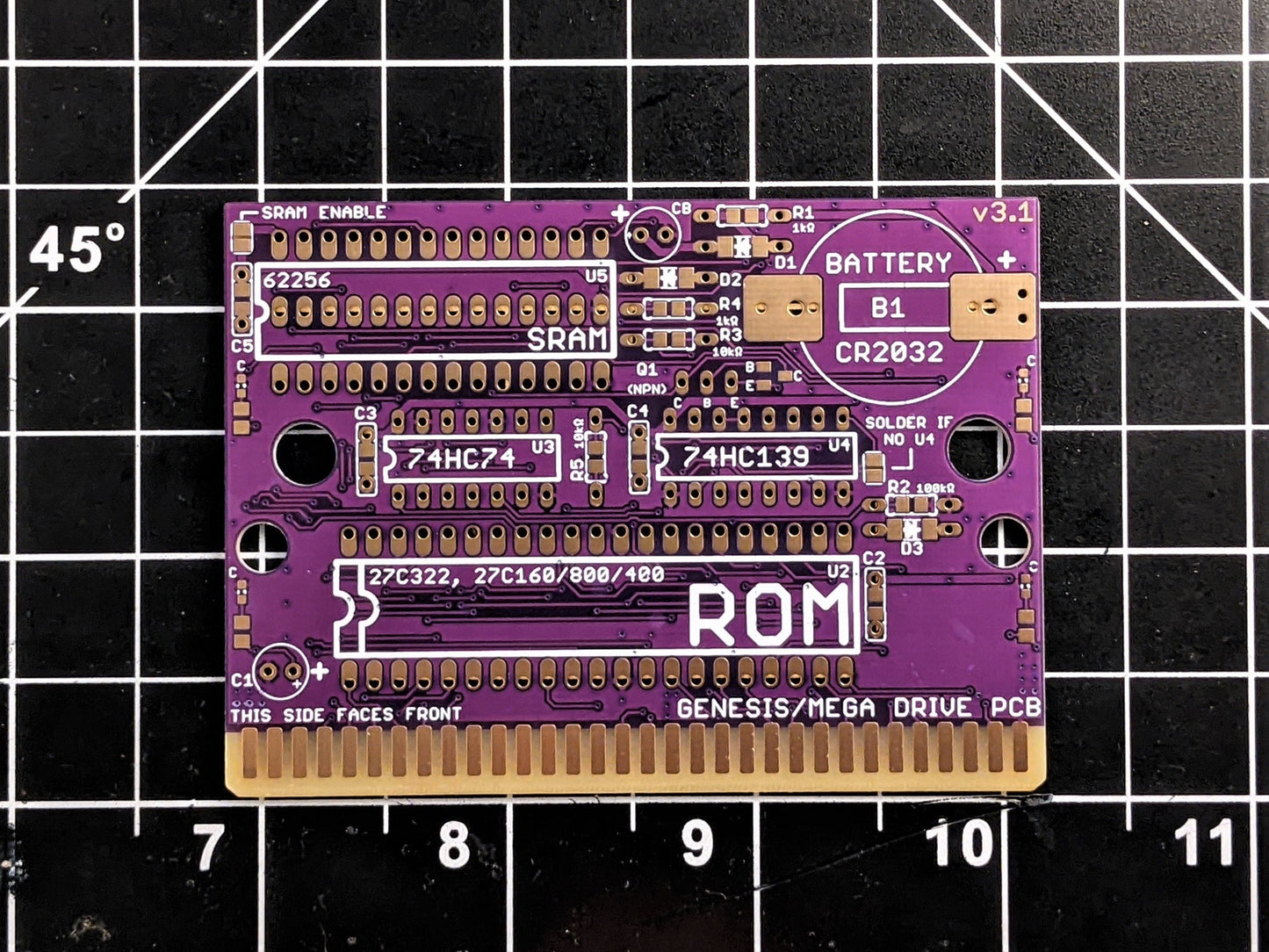 Sega Genesis / Mega Drive Cartridge Circuit Board: Advanced UV