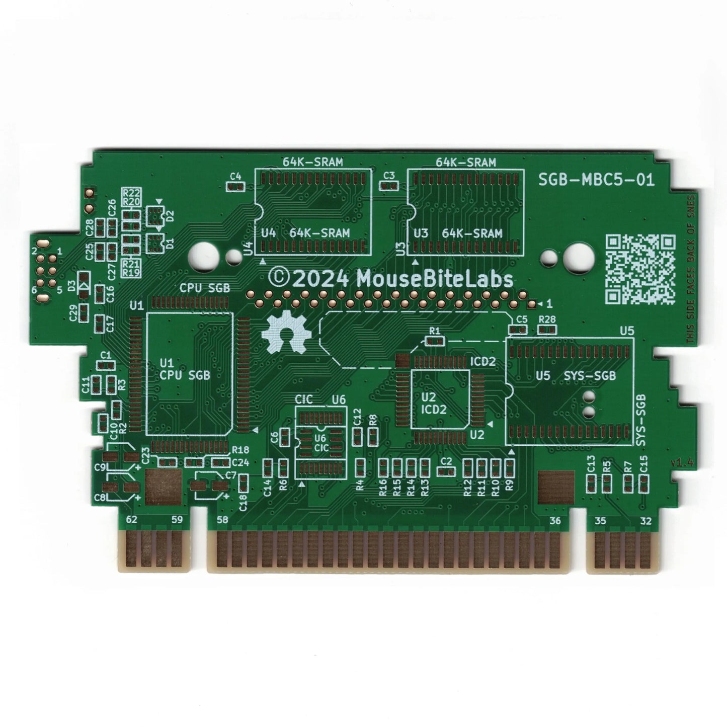 Super Game Boy Plus (SGB+) Circuit Board: MBC5