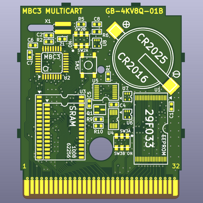 Game Boy MBC3 Multicart Circuit Board