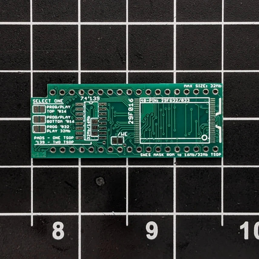 SNES Mask ROM Adapter Board (29F0xx)