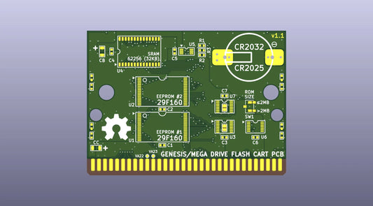 Sega Genesis / Mega Drive Flash Cartridge Circuit Board