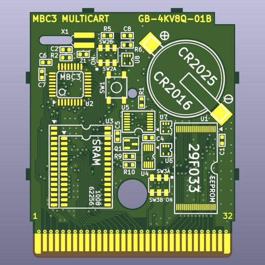 Game Boy MBC3 Multicart Circuit Board