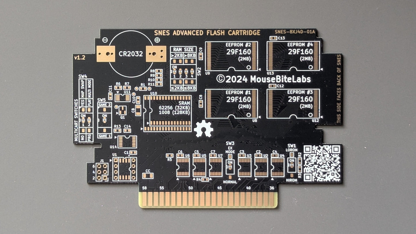 Super Nintendo Flash Cartridge Circuit Board