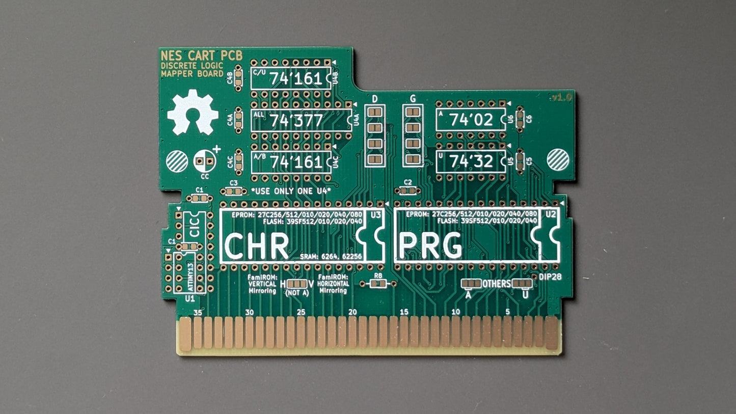 Nintendo NES Cartridge Circuit Board: Discrete Mappers