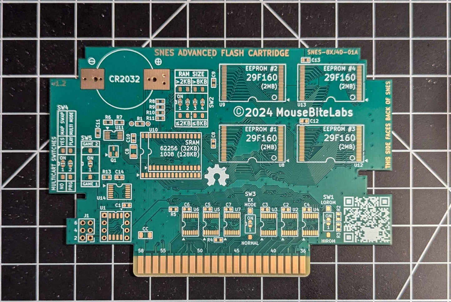 Super Nintendo Flash Cartridge Circuit Board